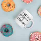 If Evil Has A Gun I Want One Too Mug - Flag and Cross