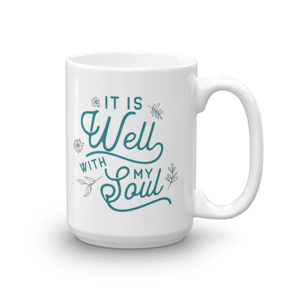 It Is Well With My Soul Mug - Flag and Cross