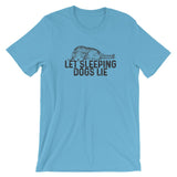 Let Sleeping Dogs Lie Short-Sleeve Unisex T-Shirt - Flag and Cross