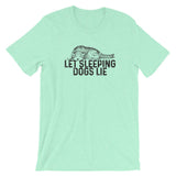 Let Sleeping Dogs Lie Short-Sleeve Unisex T-Shirt - Flag and Cross