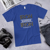 Iron Sharpens Iron Proverbs 27:17 Cotton Unisex T-Shirt