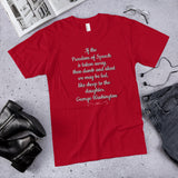 If The Freedom of Speech Is Taken Away, Then Dumb and Silent We May Be Led (Cotton Unisex T-Shirt)