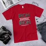 Iron Sharpens Iron Proverbs 27:17 Cotton Unisex T-Shirt