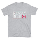 Reagan Bush 84 Short-Sleeve Unisex T-Shirt - Flag and Cross