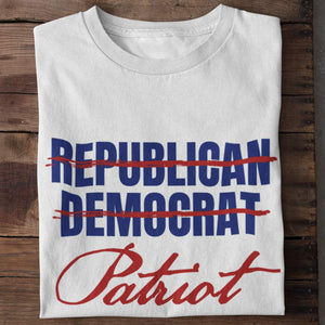 Republican, Democrat - Patriot Unisex Cotton T-Shirt