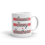 Sweet Sassy & Southern Mug - Flag and Cross