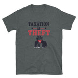 Taxation Is Theft T-Shirt - Flag and Cross
